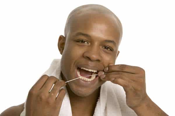 Using dental floss